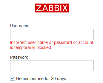 zabbix忘记了密码